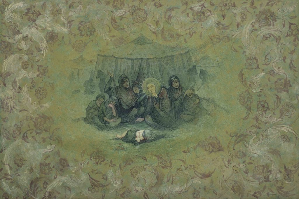 اثر مینیاتور با موضوع علی اصغر (ع)